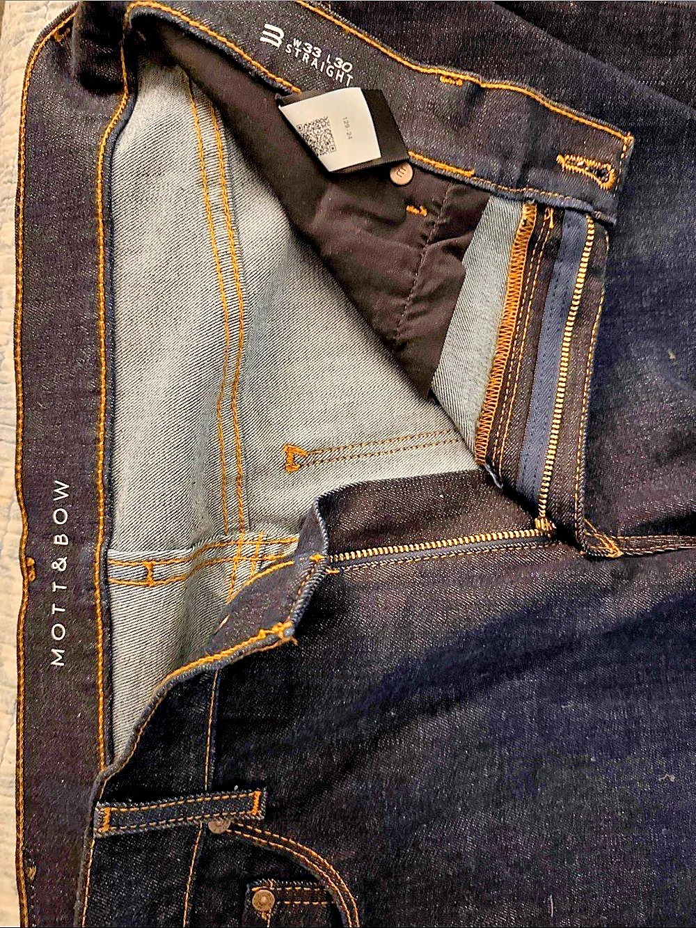 Mott & Bow Straight Fit Jeans Black Like New 33x30